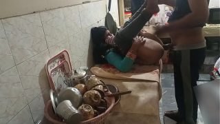 Indian telugu bhabhi hard fuck boyfriend in the kitchen