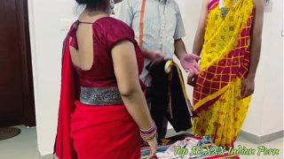 Threesome Tailor Guy Fucking With Two Hot Young Bhabhi